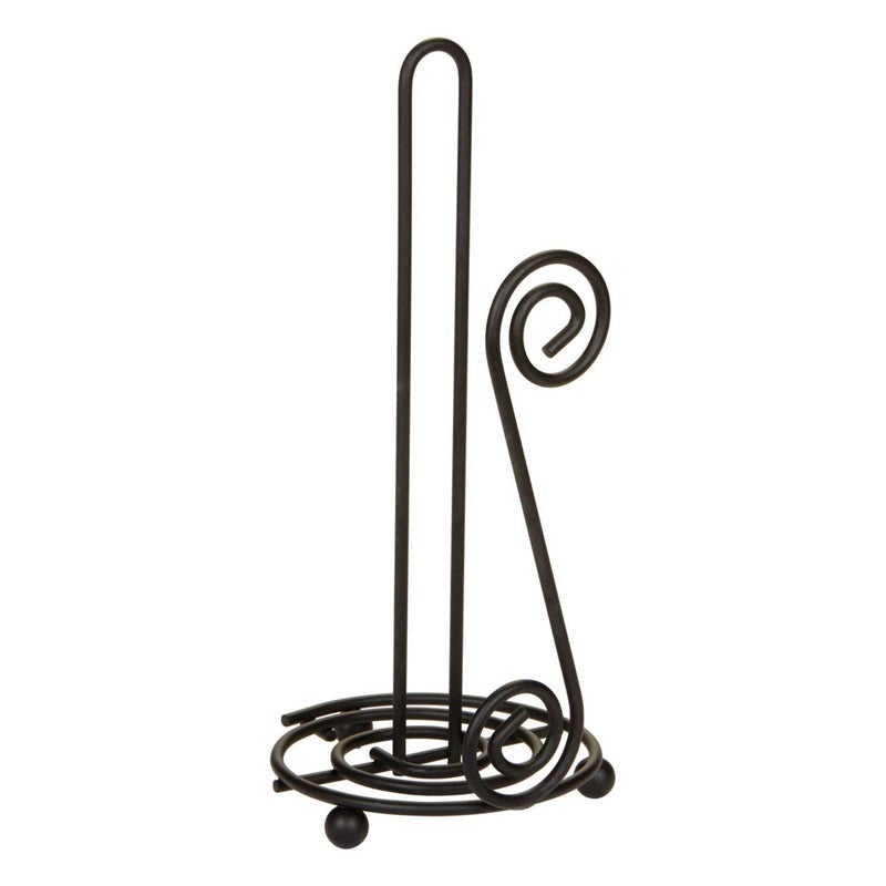 Spectrum Diversified Scroll Paper Towel Holder  Black - Image 1